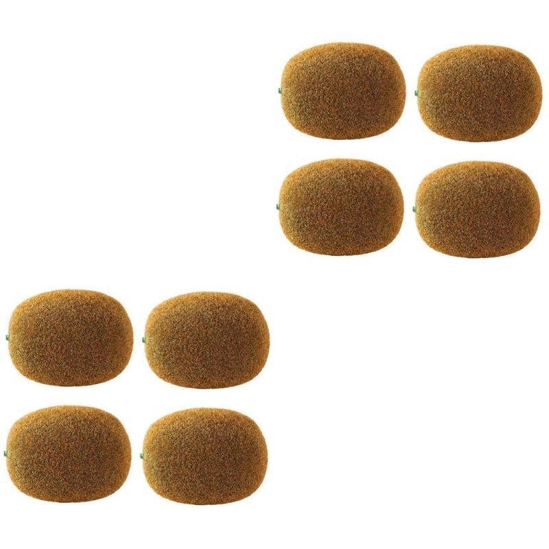 Set Of 2 Life-Like Artificial Kiwifruit Models Decorative Fruit Props For Photography Market Decor - Image 2