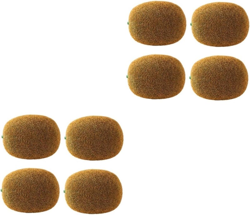 Set Of 2 Life-Like Artificial Kiwifruit Models Decorative Fruit Props For Photography Market Decor - Image 1