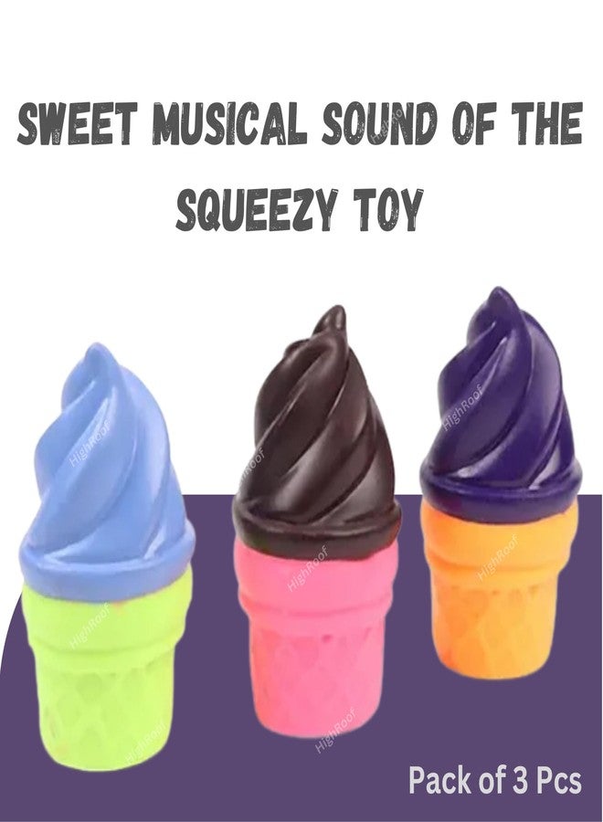 HighRoof Squeezy Cup Cake Squeezy Noise Good As Bath Toys Chu Chu Funny Toy (Color May Vary, Pack of 3pcs) - Image 2