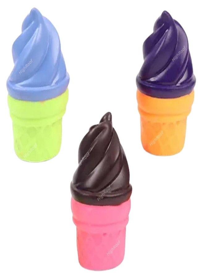 HighRoof Squeezy Cup Cake Squeezy Noise Good As Bath Toys Chu Chu Funny Toy (Color May Vary, Pack of 3pcs) - Image 1