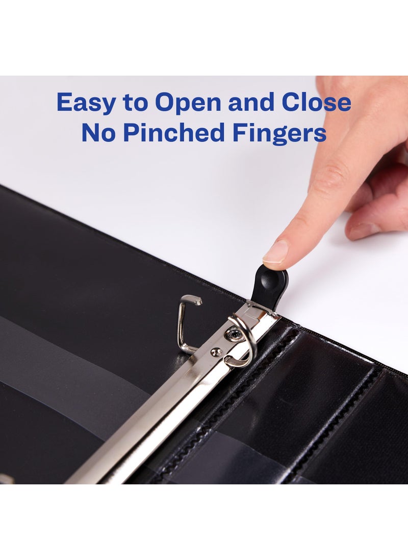 AVERY Avery Heavy-Duty View Binder, 1" One-Touch EZD Rings, 275-Sheet Capacity, DuraHinge, Black (79699)  - Image 5