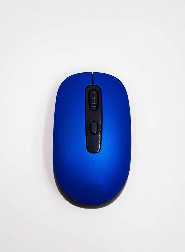 Wireless Mouse with Comfortable and Silent Click Blue Color