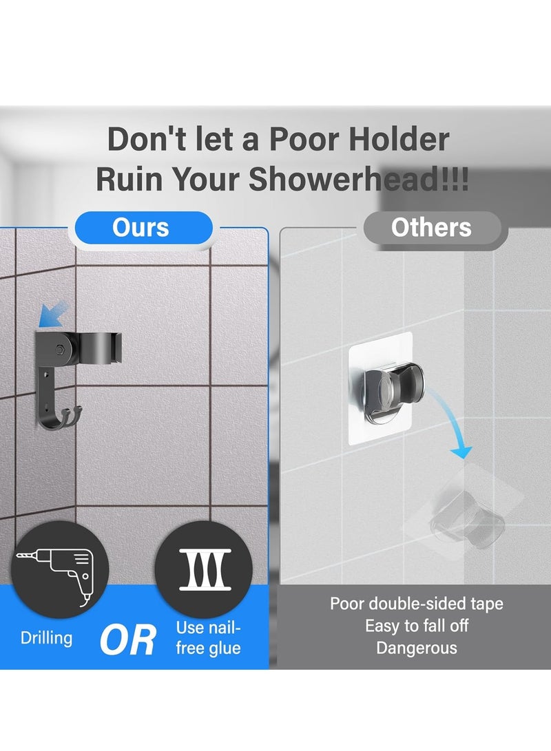 JOGAMS Dual Shower Head for Couples High Pressure Double Shower Heads for Two People - Adjustable Two Showerhead System with 3 Flow Settings Fits 2 Person - Image 5