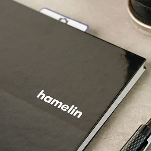 Hamelin 1 Subject, Graph Paper, Hard Cover Spiral Bound Grid Notebook, 4 Square Per Inch 150 Pages MIDNIGHT Black 8.5"x11" - Image 4