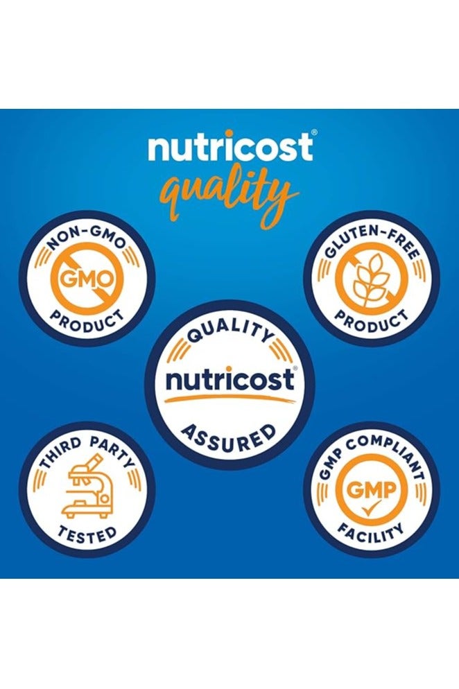 Nutricost L-أورنثين 500 ملغ، 180 كبسولة - خالي من الكائنات المعدلة وراثيًا وخالي من الغلوتين - Image 3