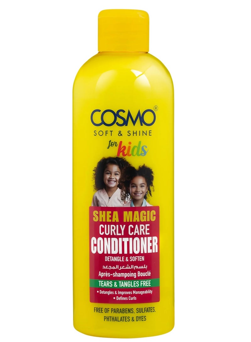 COSMO Soft And Shine Kids Shea Magic Curly Care Conditioner Tears And Tangles Free 480 ML - Image 1