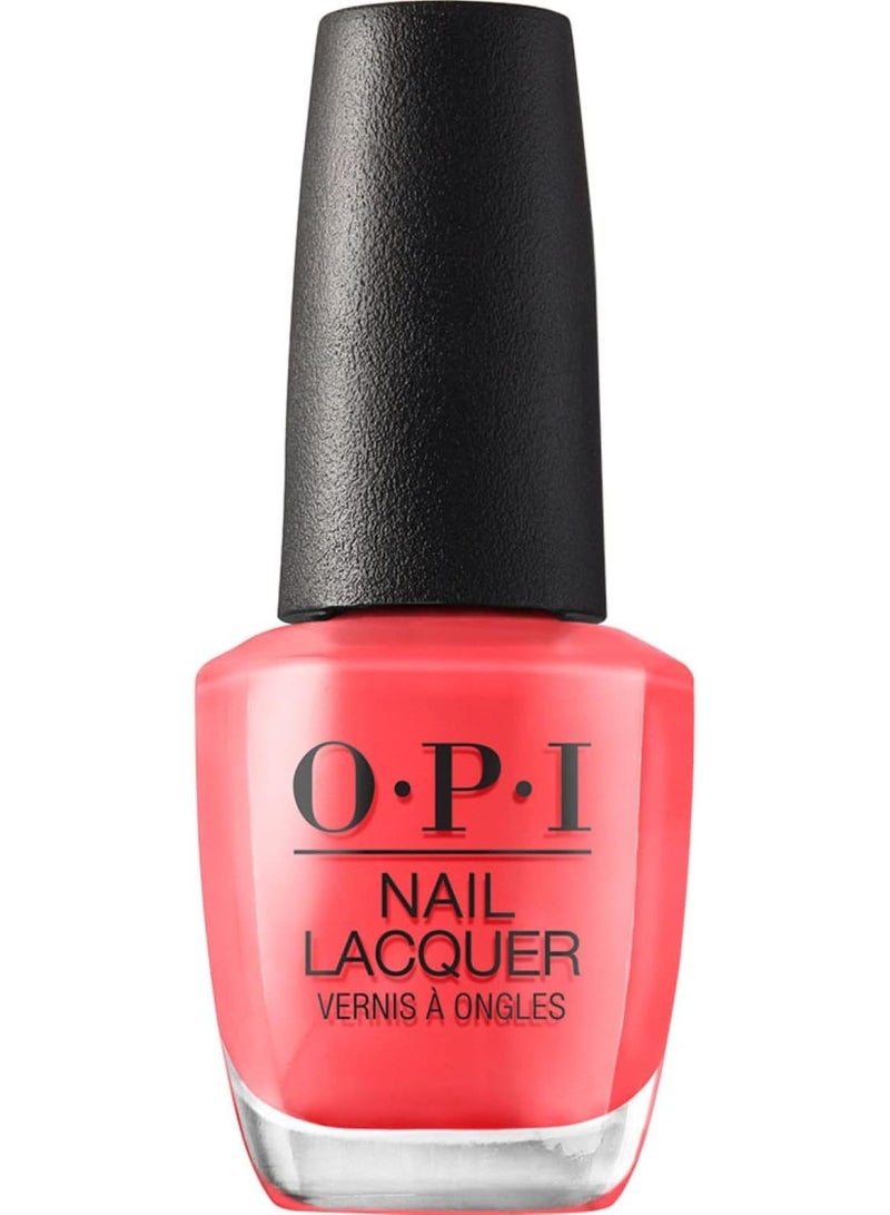 أو بي آي طلاء أظافر OPI، بدرجة I Eat Mainely Lobster، برتقالي، 0.5 أونصة سائلة - Image 1