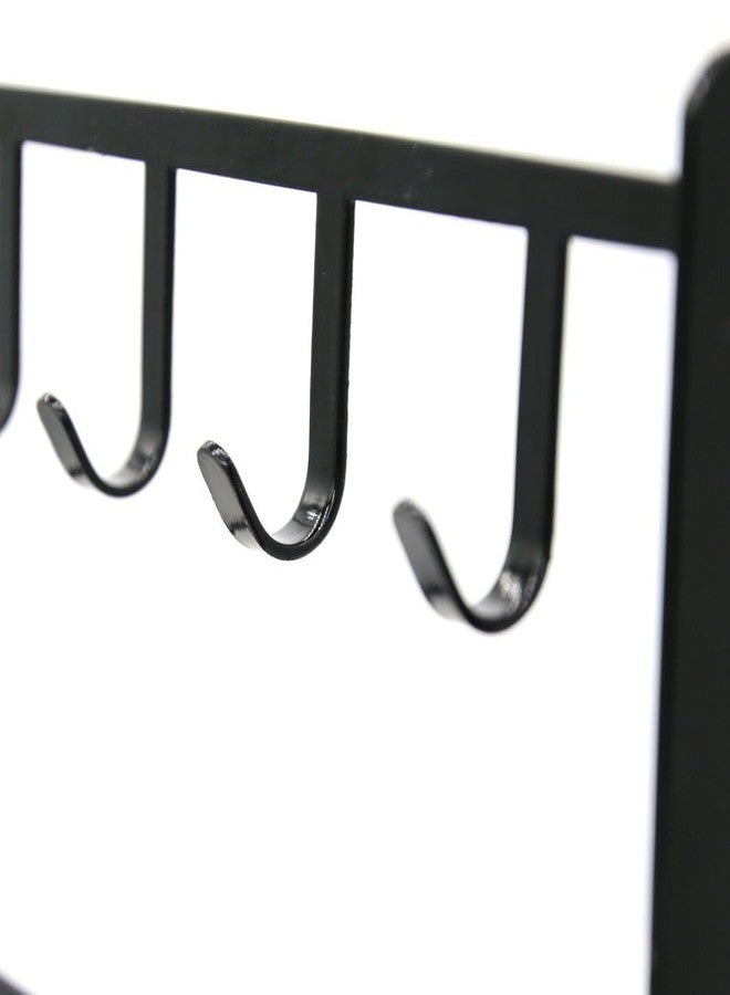 LXZ 1 PC Tabletop Hook Rack - Jewelry Stand Holder - Black Hangers for Necklaces Keys Brace laces Ear Rings - Image 4