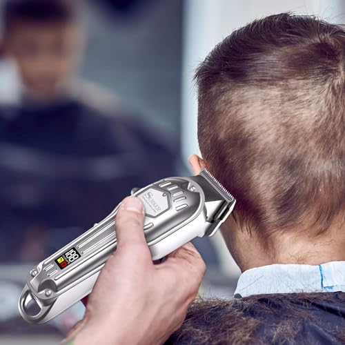 SURKER Mens Hair Clippers Cord Cordless Hair Trimmer Professional Haircut Kit for Men Rechargeable LED Display - Image 4
