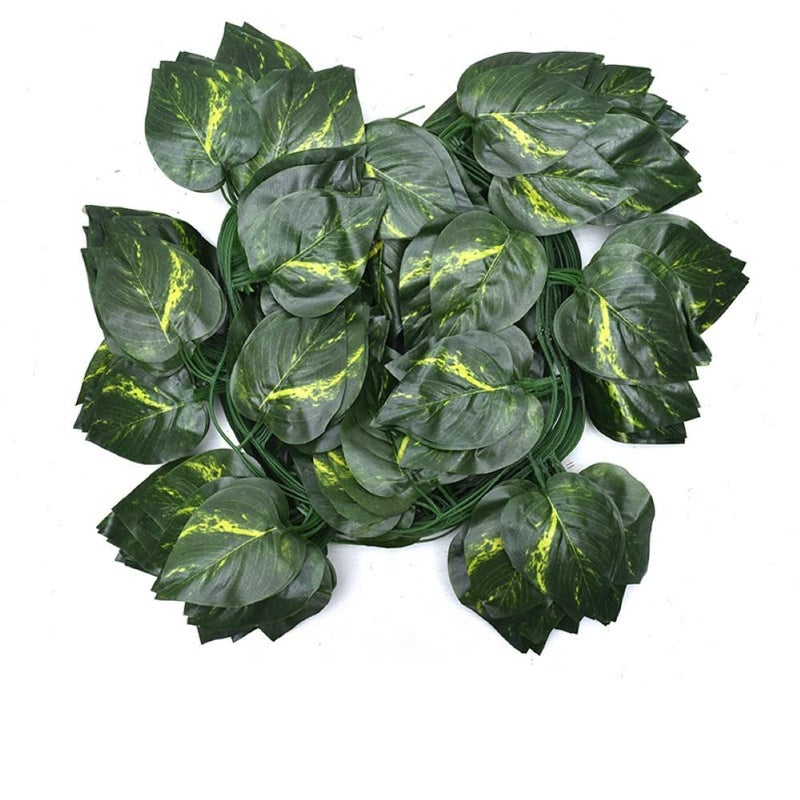 Daissy Raise Daissy Raise Artificial Silk Garlands Ivy Money Plants Green Leafs Creepers for Home Decor Party Decor Special Occasion Decor6 Creepers 7 Foot Each30 Leaves in 1 Creeper  - Image 1