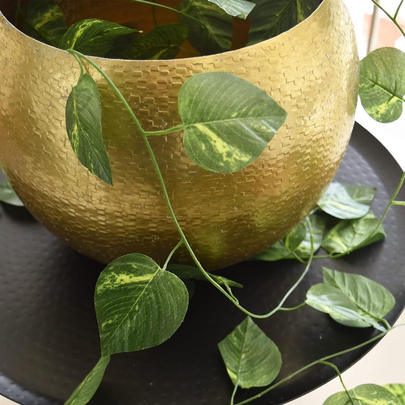 Daissy Raise Daissy Raise Artificial Silk Garlands Ivy Money Plants Green Leafs Creepers for Home Decor Party Decor Special Occasion Decor6 Creepers 7 Foot Each30 Leaves in 1 Creeper  - Image 5