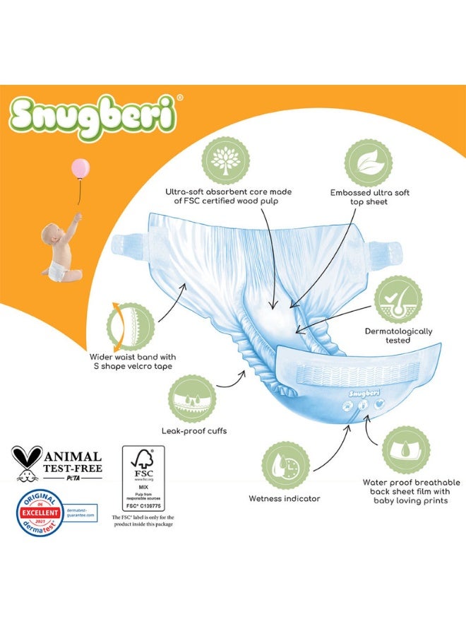 Snugberi Diaper Size 4 Large 7-12 kg - Mega Pack 60's - Image 3
