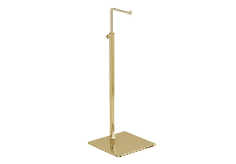 INDIDECOR INDIDECOR 31633 Adjustable Stainless Steel Handbag RackHandbag OrganizerTabletop Handbag Purse Display Stand Single Hook Bag Stand Holder Golden  - Image 1