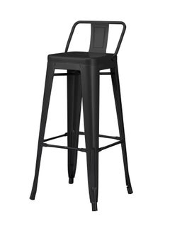 LANNY Jeffcoco Furniture Bar Table Chair,Black High Chair,Black Steel Bar Stool,Home Bar Furniture Kitchen Dining (Bar Chair 1 piece)  - Image 1