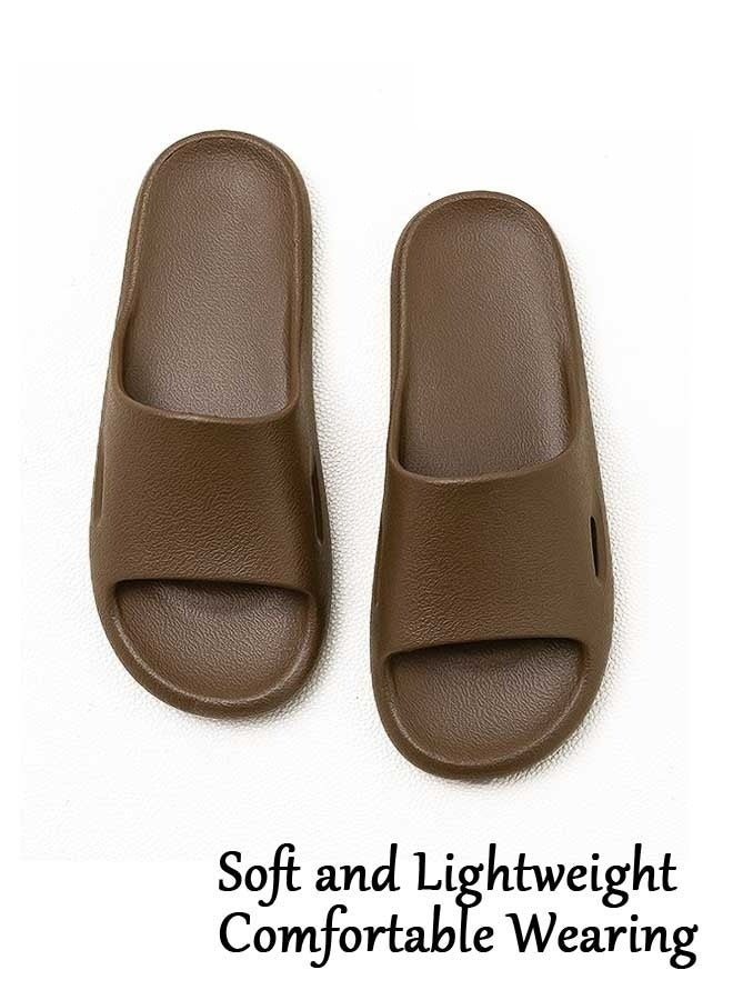 LeadMy Bathroom Slippers for Men – EVA Soft Sole Non-Slip Slide On Sandal, Ultra Lightweight Quick Dry Shower Shoes, Casual Slip On Loafers - Image 1