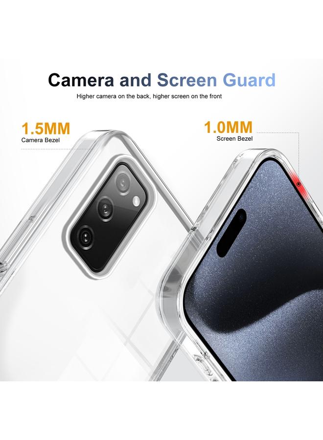 إيروريكس جراب لهاتف Samsung Galaxy S20 FE 5G 2.5 مم جراب هاتف هجين من مادة TPU من الأكريليك الشفاف المضاد للانزلاق - Image 2