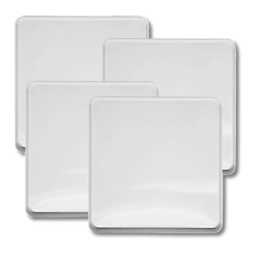 Range Kleen Stove Burner Covers – 4 White 9.5” Square Burner Covers for Electric Stove - Image 1