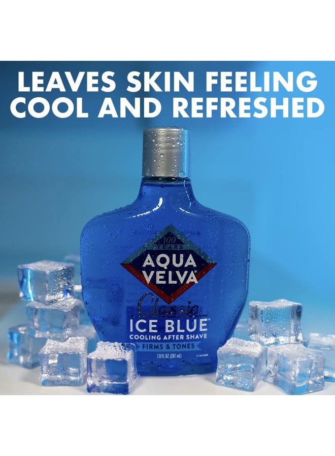 Aqua Velva أفتر شيف كلاسيك آيس بلو، يهدئ، يبرد وينعش البشرة، 7 أونصة - Image 4