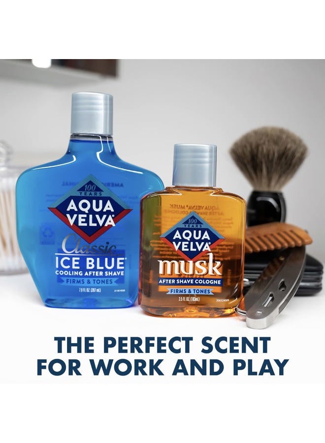 Aqua Velva أفتر شيف كلاسيك آيس بلو، يهدئ، يبرد وينعش البشرة، 7 أونصة - Image 5