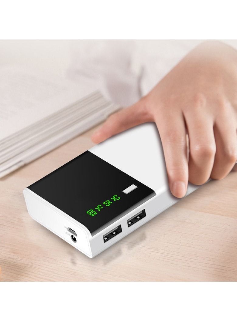 Generic - 66W super fast charging intelligent digital display power bank comes with a line large capacity 10000 mAh two-way fast charging PD20W mobile power white - Image 1
