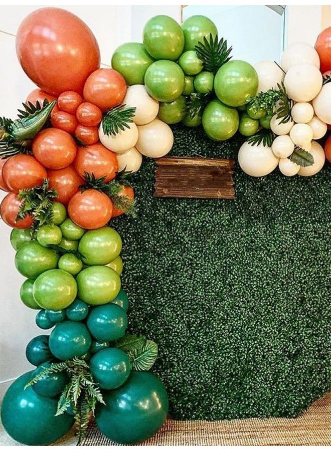 Biapian Dinosaur Balloon Arch, Dinosaur Balloon Garland Kit, Retro Green Orange Brown Balloons with Dinosaurs Foil Balloon for Kids Dino Themed Party Decorations Jungle Safari Birthday Party Supplies - Image 4