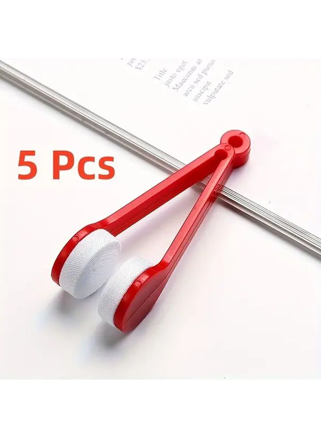 5Pcs Eyeglass Cleaning Kit Portable Travel Set With Microfiber Cloth And Dual Sided Brush Size 7 2 4 5 2 5 - Image 4