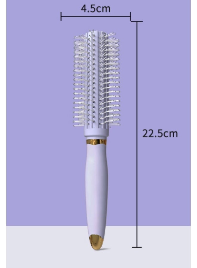 This curling brush is suitable for women. The round, quick-drying travel-sized brush is perfect for outings and won't damage hair. Suitable for all hair types. - Image 2