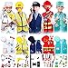 Deekin 5 Sets Kids Dress up Costumes Toddler Dress up Clothes for Boys Girls Community Helpers Construction Worker Police Firefighter Doctor Surgeon Pretend Outfits for Ages 37 - Image 2