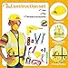Deekin 5 Sets Kids Dress up Costumes Toddler Dress up Clothes for Boys Girls Community Helpers Construction Worker Police Firefighter Doctor Surgeon Pretend Outfits for Ages 37 - Image 4