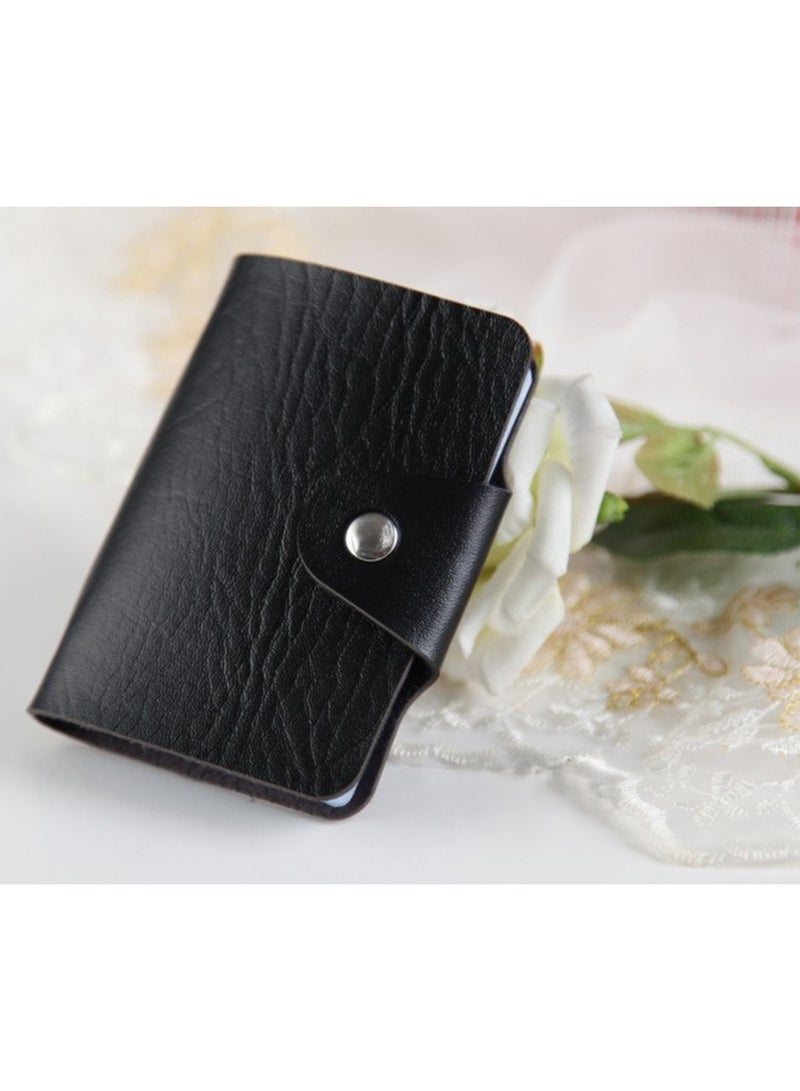 Huitich Stylish Black Multi-Card Holder Compact Bank Card Organizer Wallet  - Image 2