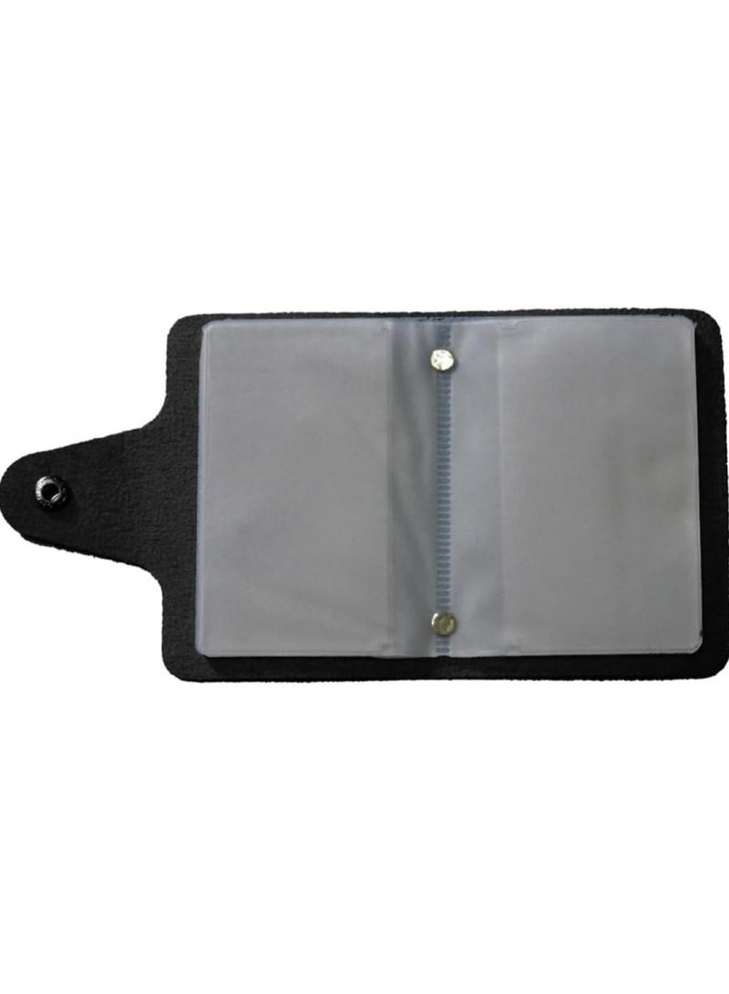 Stylish Black Multi-Card Holder Compact Bank Card Organizer Wallet