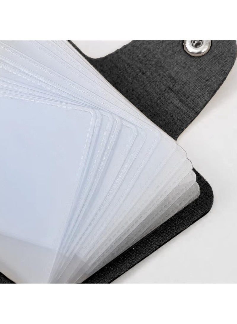 Stylish Black Multi-Card Holder Compact Bank Card Organizer Wallet