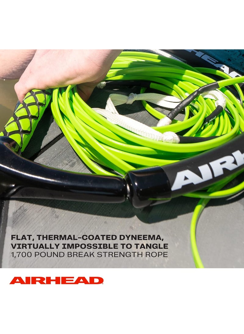 Airhead Airhead Dyneema Flat Line Wakeboard Rope 4 Sections 70Feet Green  - Image 4