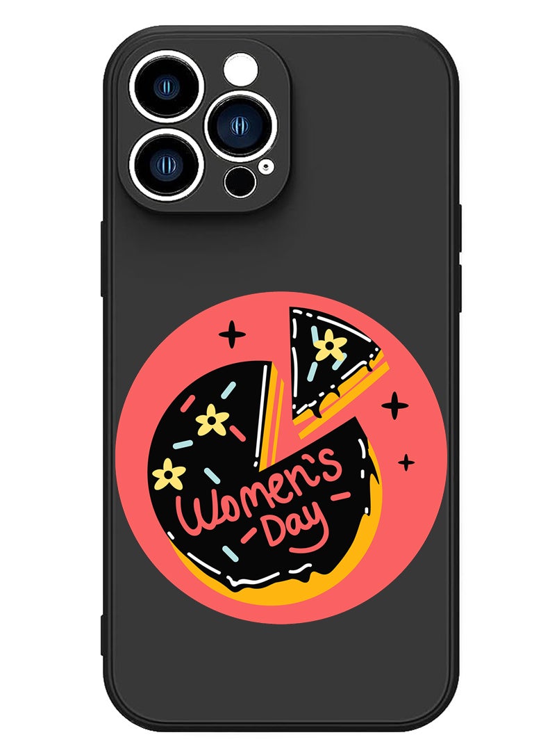 Theodor Protective Slim Fit Case Liquid Silicone Cover with Full Body Protection Anti-Scratch Shockproof Case For iPhone 13 Pro Max Black  - Work like a Captain copy - Image 1