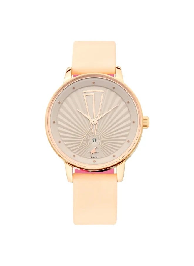 fastrack Women's Analog Round Shape Leather Wrist Watch - 6206WL01 - 42 Mm  - Image 3