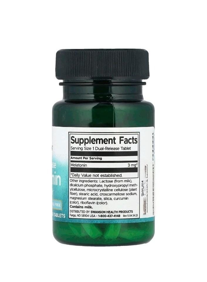 SWANSON Melatonin 3 mg 60 Capsules - Image 2