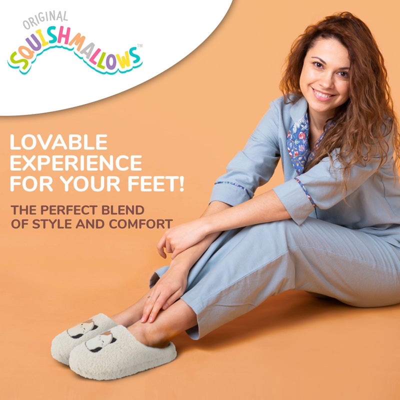 Squishmallows Kids & Womens Slippers - Extra Cozy Fuzzy House Slip Ons - Image 3
