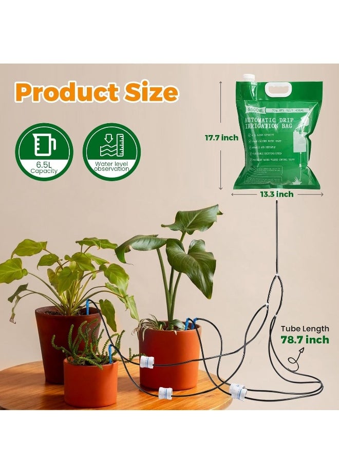 Generic - 6500ml Plant Drip Irrigation Bag with 4 Adjustable Water Outlets (0-250ml/hr), 26-Day Automatic Watering System with Hook for Efficient Plant Care - 1 Piece - Image 1