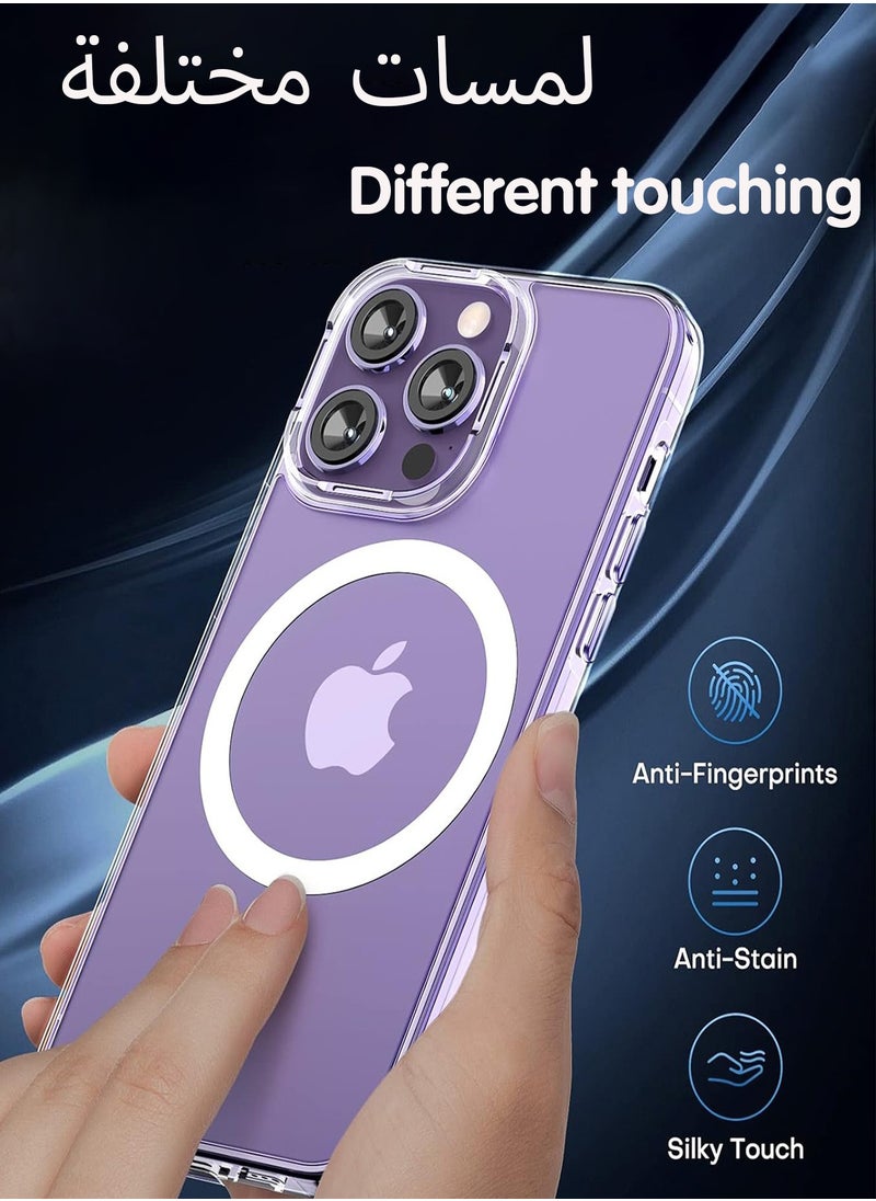 HEROCKX - iPhone 16 Pro Max Case Compatible with MagSafe High-Grade Protection Yellowing Resistant Scratch-Resistant Back Magnetic Phone Case for iPhone 16 Pro Max Classic Series Clear - Image 1
