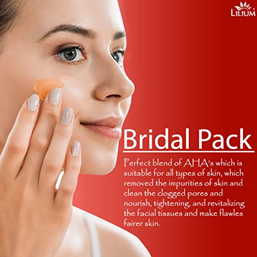 Lilium Herbal Bridal Face Pack For Intense Glow 500ml - Image 3