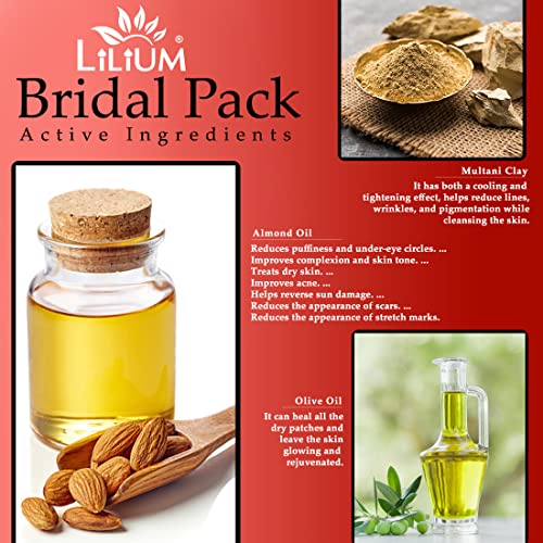 Lilium Herbal Bridal Face Pack For Intense Glow 500ml - Image 4
