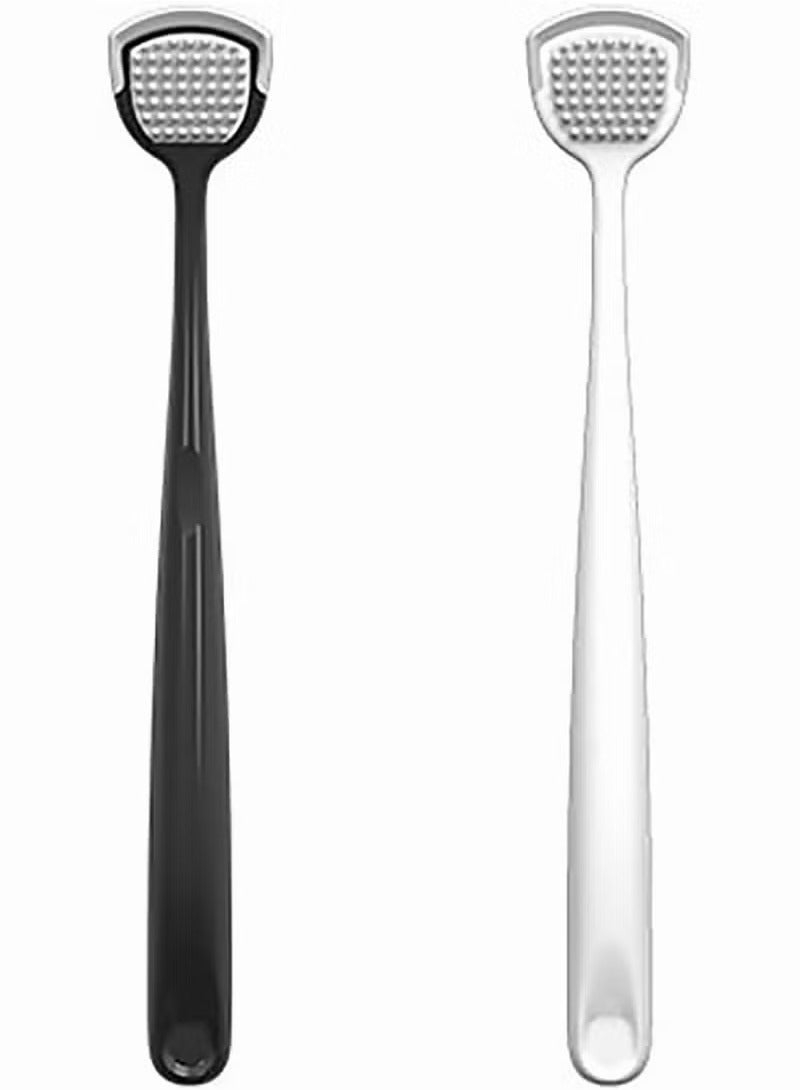 Generic Tongue Cleaner Scraper Portable Reusable Tongue Scraper Tongue Cleaning for Oral Cleaning and Reducing Bad Breath 2PCS  - Image 1