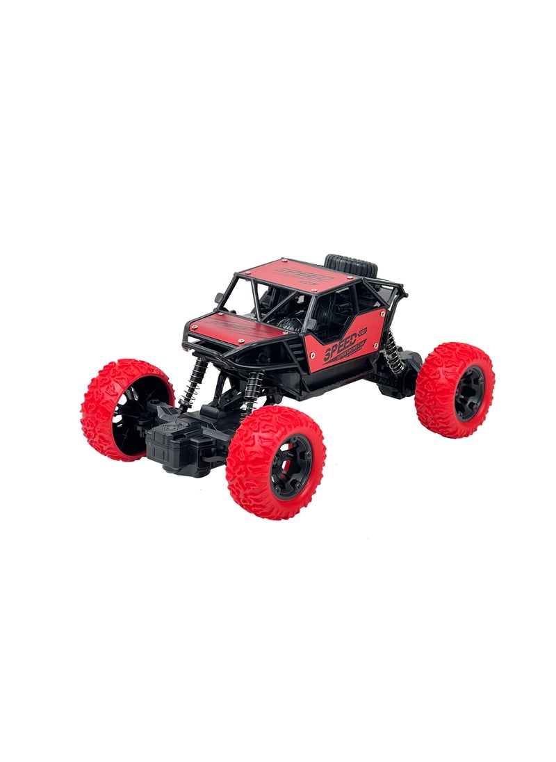 Toyland سيارة قابلة لإعادة الشحن بمقياس 1:18 بسرعة 2.4 جيجا هرتز ذات 4 عجلات لتسلق الصخور الزاحفة RC للأطفال  - Image 1