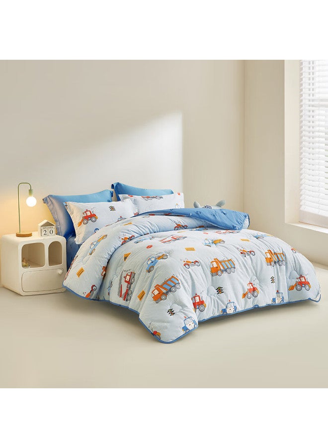 Luolaikids Luolai Children's Class A Pure Cotton Fiber Winter Quilt, Cartoon Design For Boys, Autumn And Winter Children's Comforter, Double Size 150*215cm - Image 1