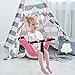 ROPECUBE Toddler Swing 2in1Baby Swing Adjustable Rope Swing Seat for Kids Indoor Outdoor Durable Backyard Swing Set for Infants ToddlersPink - Image 4