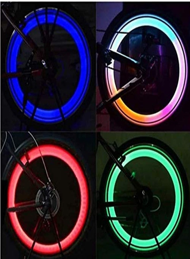 RESHNE Led Wheel Valve Cap for Bicycle/Motorcycle/Car LED Wheel Reflectors LED Wheel Reflectors, Red, Blue & Green - Image 5