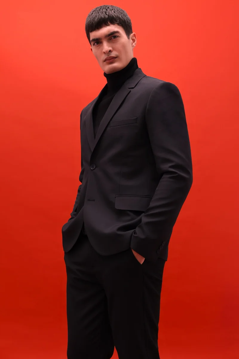 ديفاكتو Slim Fit Twill Blazer