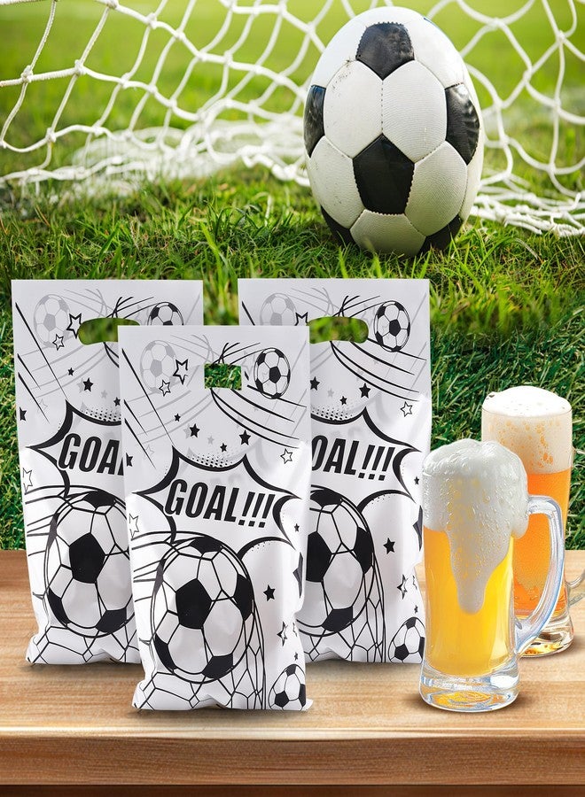 Nelisylux Soccer Goodie Bags Party Favors, Soccer Gift Bags, 50 Pcs Soccer Snack Bags for Team Goody Snacks Candy Treat Bag Football Party Decorations Birthday Theme Supplies Gifts for Kids Games Sports Events - Image 2