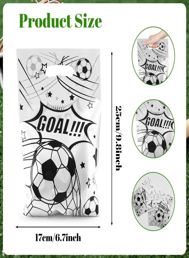 Nelisylux Soccer Goodie Bags Party Favors, Soccer Gift Bags, 50 Pcs Soccer Snack Bags for Team Goody Snacks Candy Treat Bag Football Party Decorations Birthday Theme Supplies Gifts for Kids Games Sports Events - Image 3