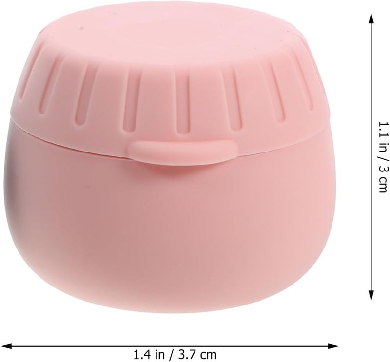 TIDTALEO 4pcs Refillable Small Lotion Jars with Lids, Mini Cosmetic Cream Containers for Travel and Sample Storage, Leak-resistant Silicone Small Storage Boxes for Makeup and Skincare - Image 2